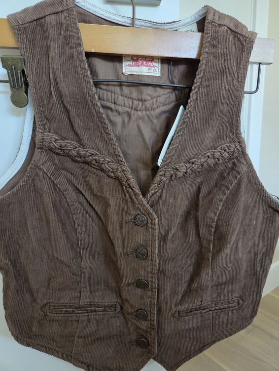 Levi's Jackets & Blazers - Levi's Brown Corduroy Braided-Trim Vest